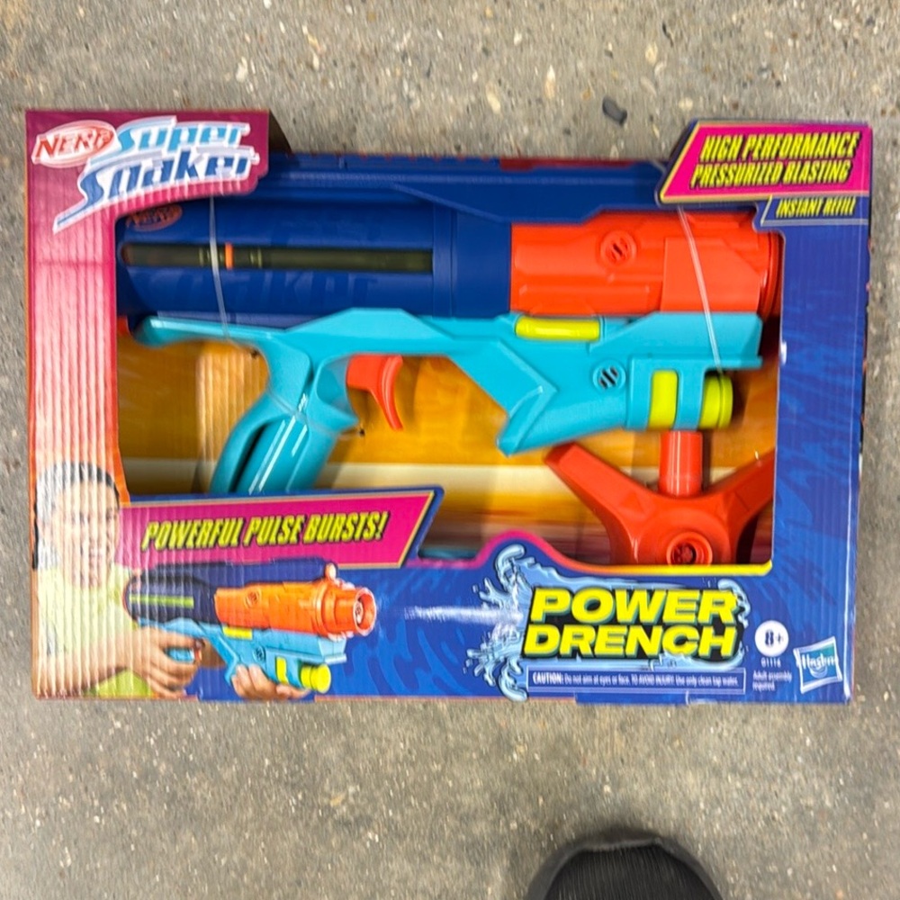 Power Drench Water Blaster - Blue and Orange